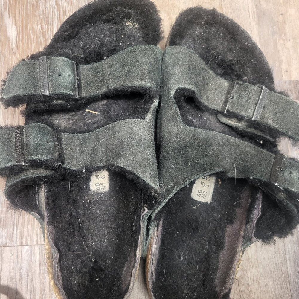Shearling Birkenstocks